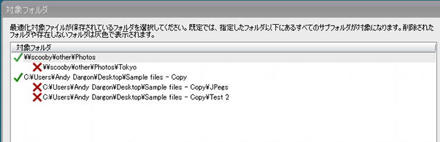 Summary table