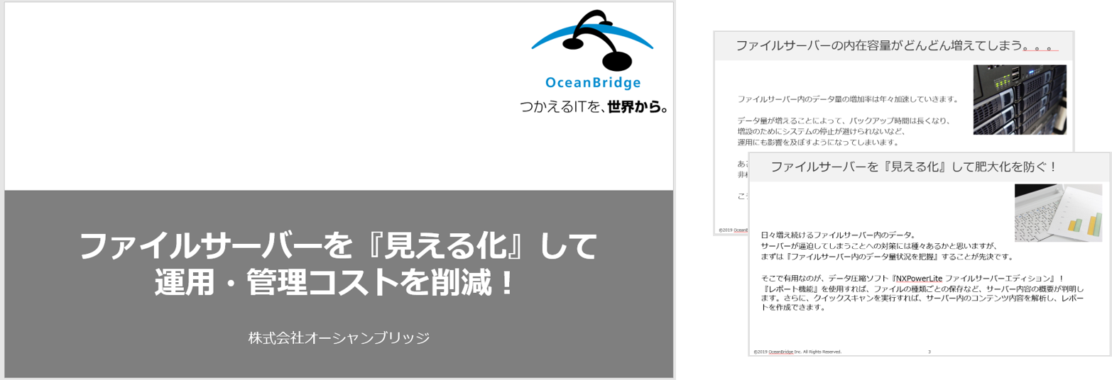 ファイルサーバーを『見える化』して運用・管理コストを削減！