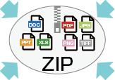 ZIP内のファイルまでも圧縮！